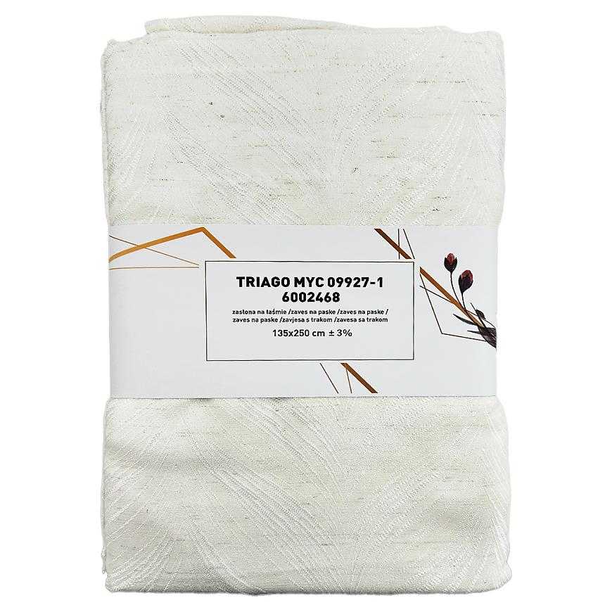Závěs s řasící páskou Triago MYC09927/1 135x250 krémový Baumax