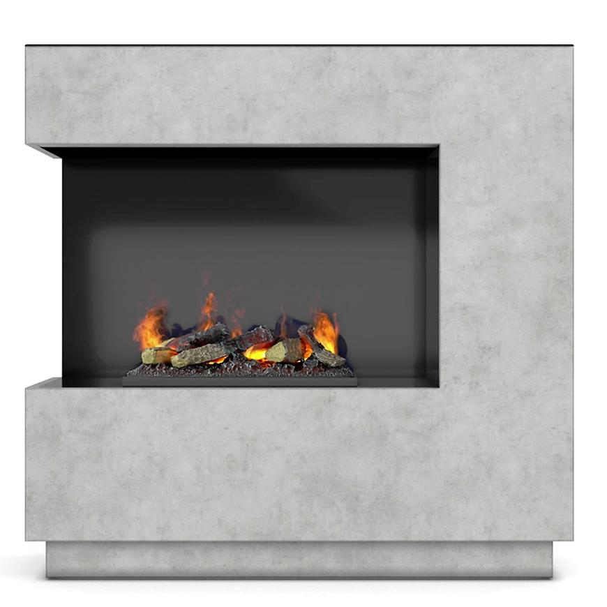 Elektrický krb Zen levý 400/600 beton WARMTEC
