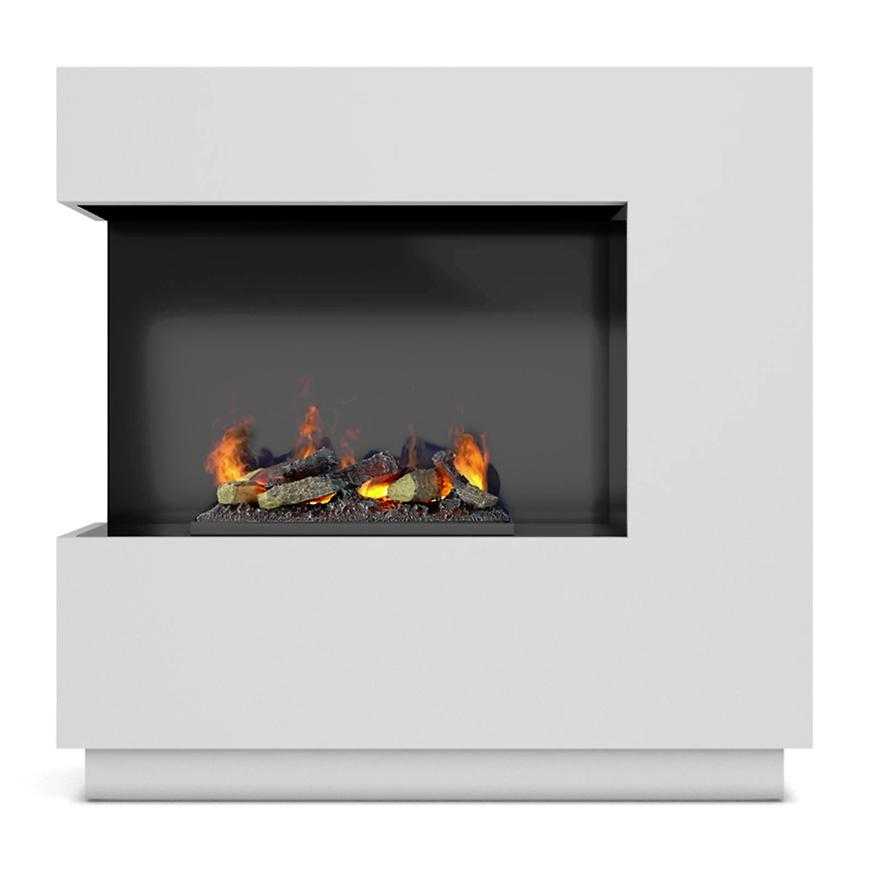 Elektrický krb Zen levý 400/600 bílý WARMTEC