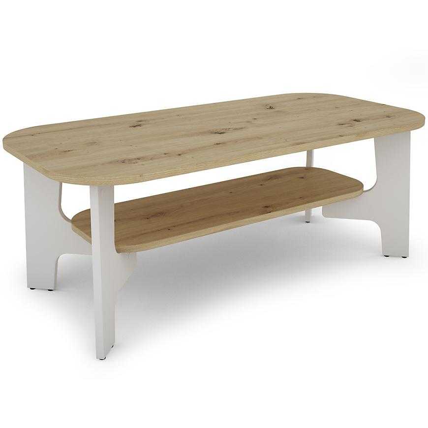 Konferenční stolek Palermo 110x55 artisan/bílá Baumax