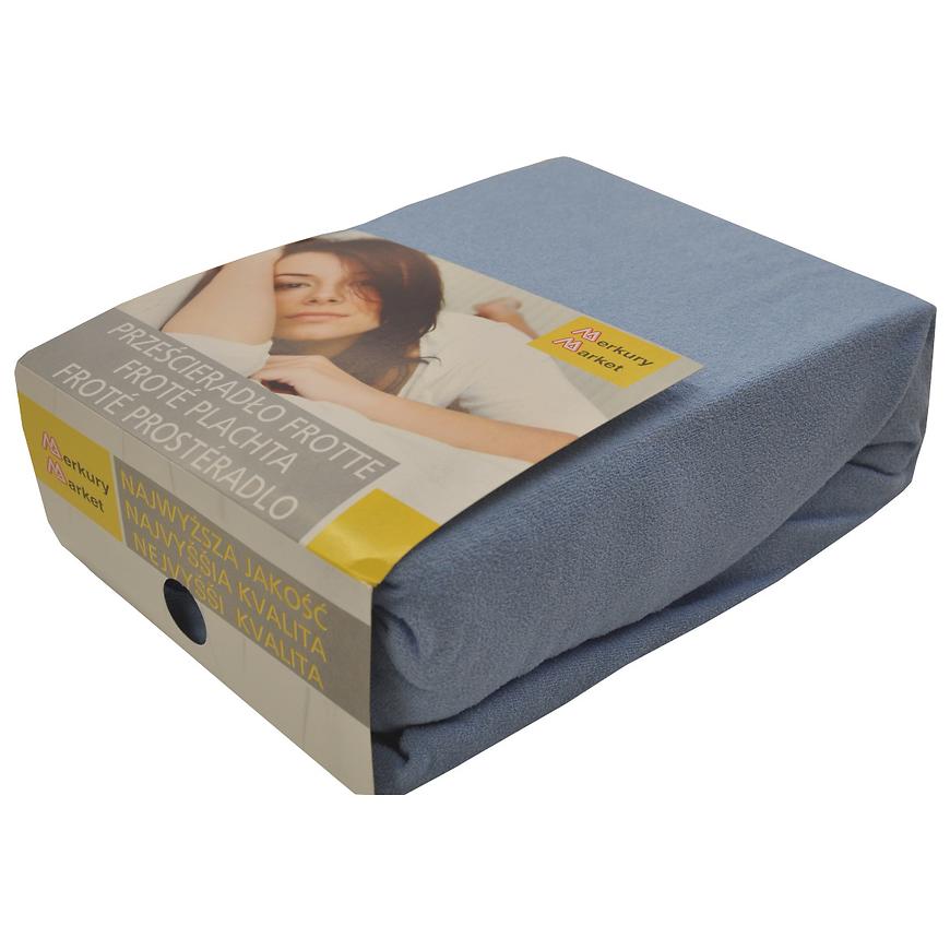 Napínací froté prostěradlo 140x200 BAR.13 světle modré Baumax