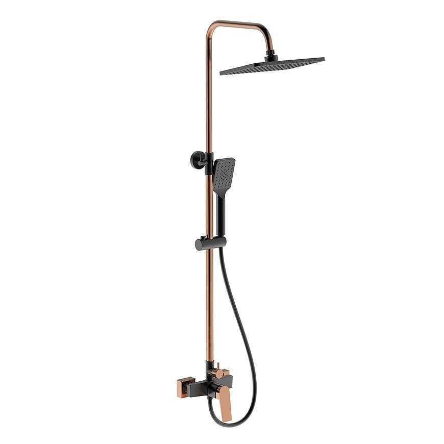 Sprchový systém Royal Black Rose Gold AQUA MERCADO CLASSIC