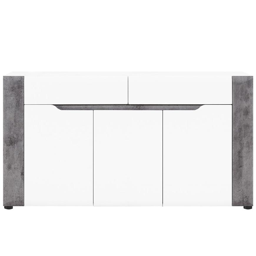 Komoda Brando B03 bílá/Beton 3d2s Baumax