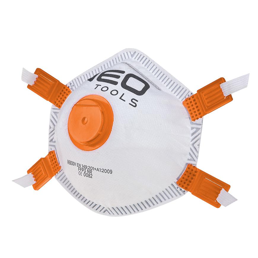 Protiprachová polomaska FFP3 s ventilom 3 ks. NEO