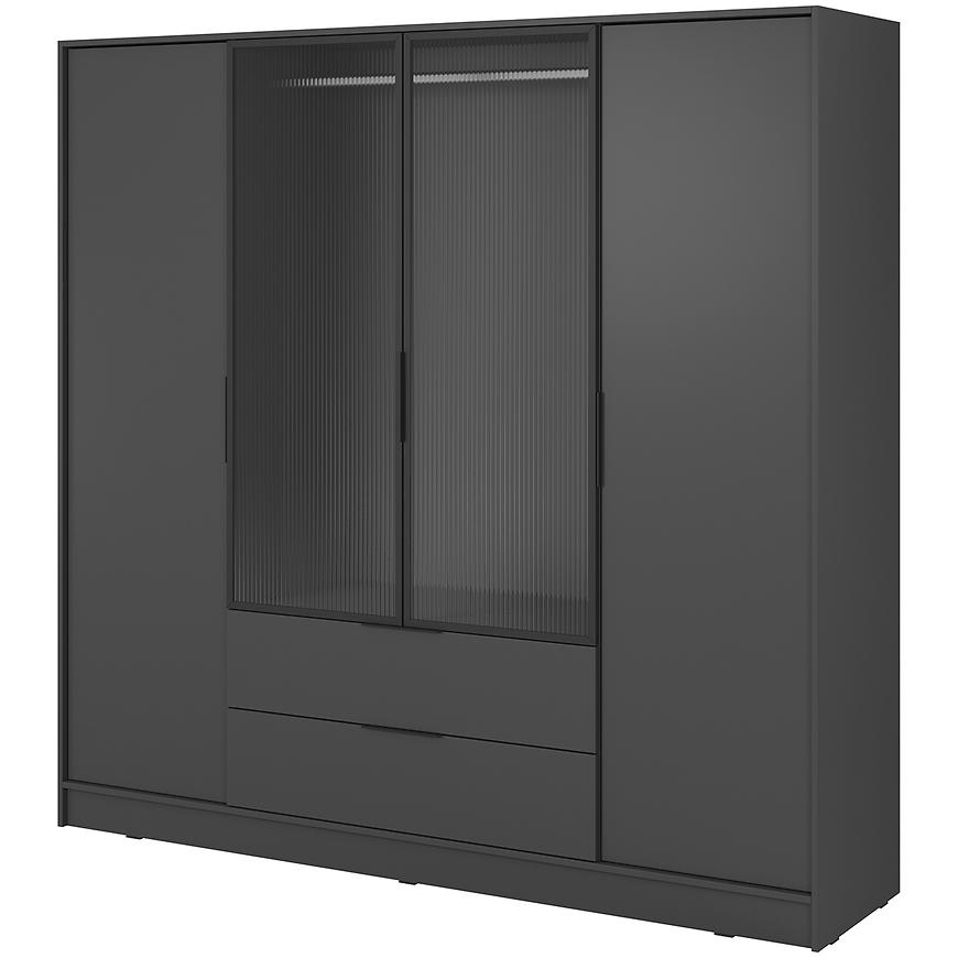 Skříň Kelly 4D RM grafit se Led Baumax
