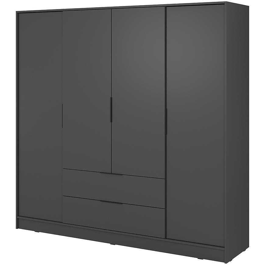 Skříň Kelly 4D bez zrcadla grafit Baumax