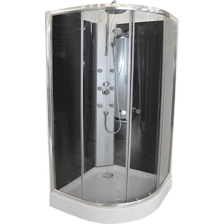 Sprchový box čtvrtkruhový s hydromasáží k-391b Baumax
