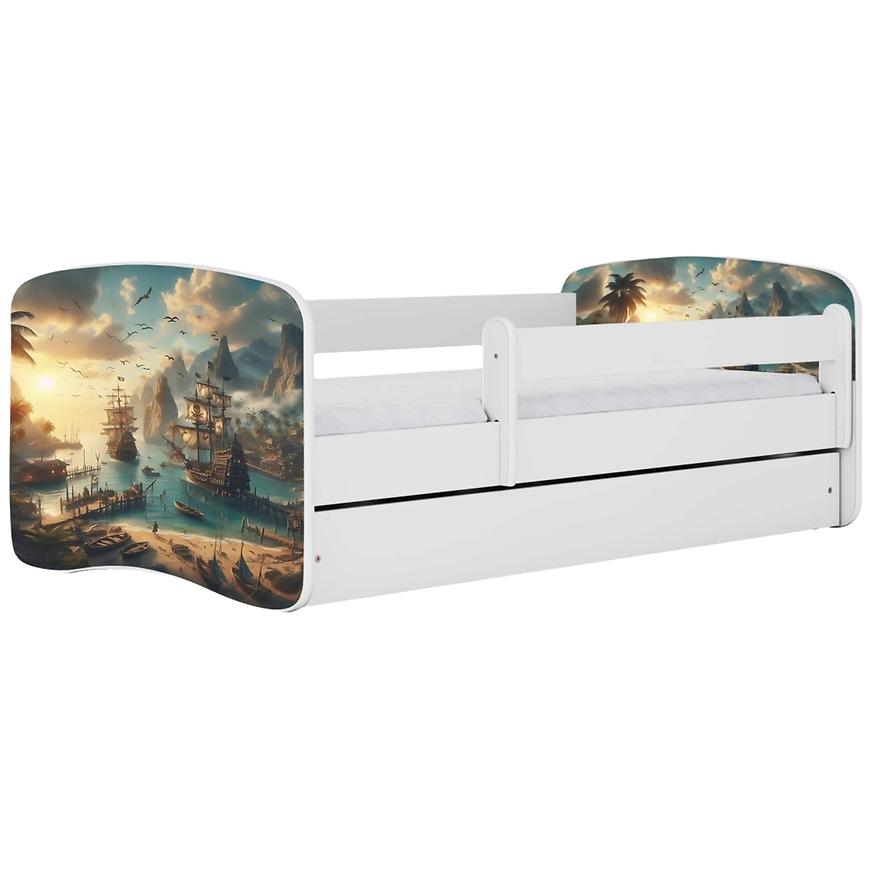 Dětská postel Babydreams+SZ+M bílá 80x180 Loď Baumax