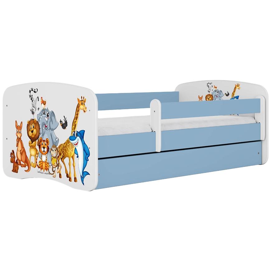 Dětská postel Babydreams+SZ+M modrá 70x140 Zvířátka Baumax