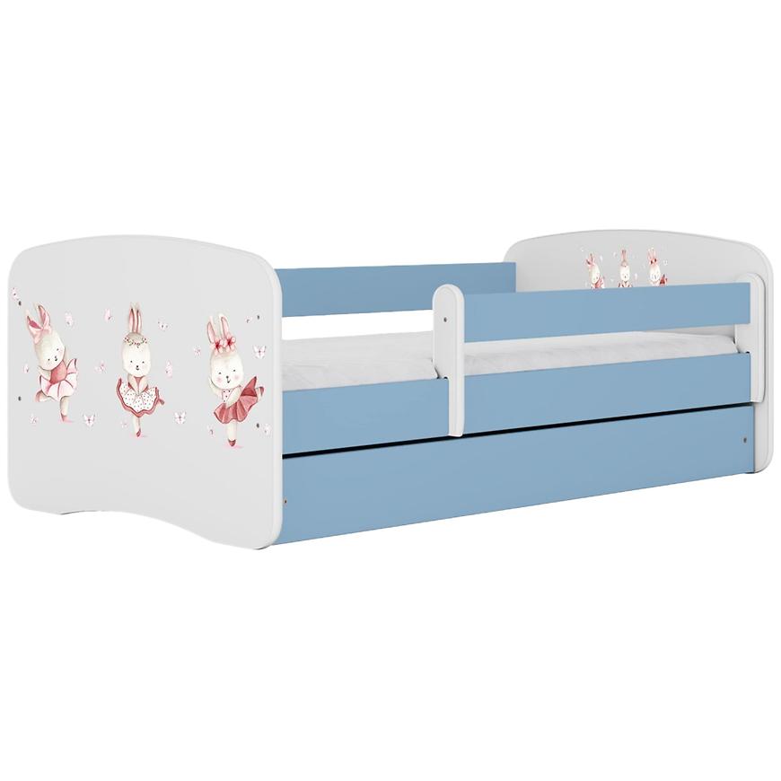 Dětská postel Babydreams+SZ+M modrá 80x160 Tančící králíčci Baumax