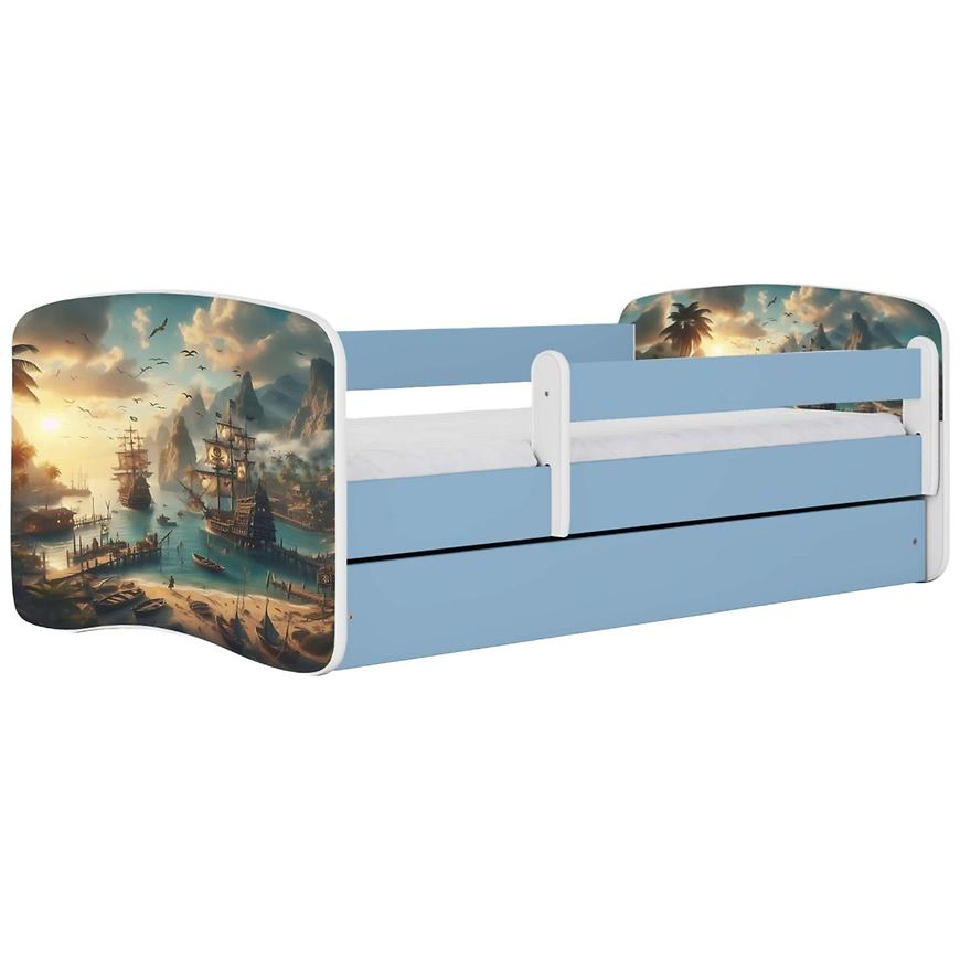 Dětská postel Babydreams+SZ+M modrá 80x180 Loď Baumax