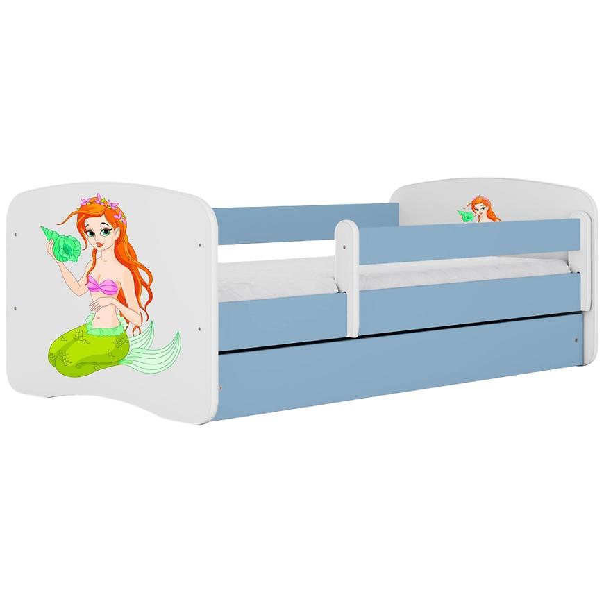 Dětská postel Babydreams+SZ+M modrá 80x180 Mořská panna Baumax