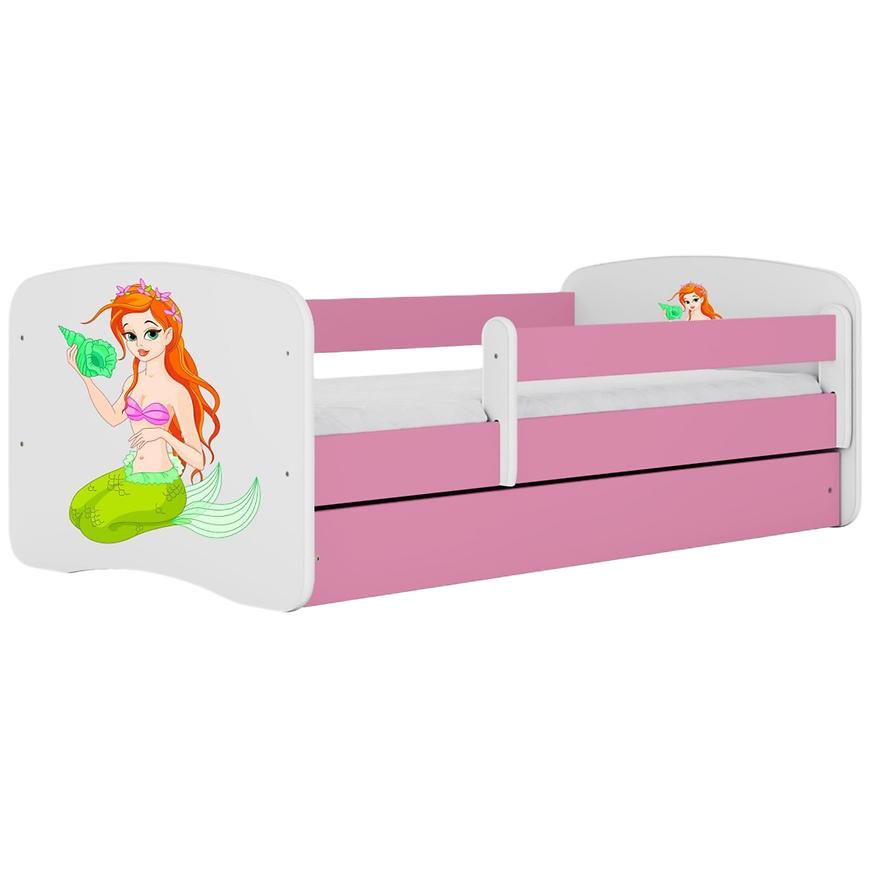 Dětská postel Babydreams+SZ+M růžová 80x160 Mořská panna Baumax