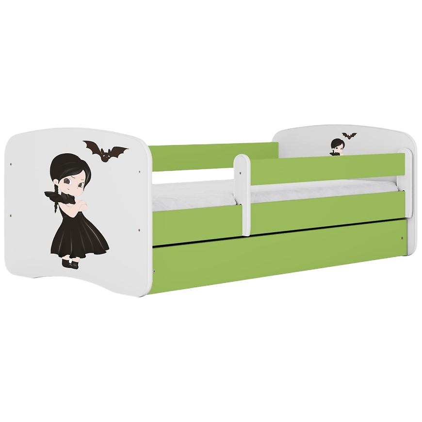 Dětská postel Babydreams+SZ+M zelená 70x140 Wednesday Baumax