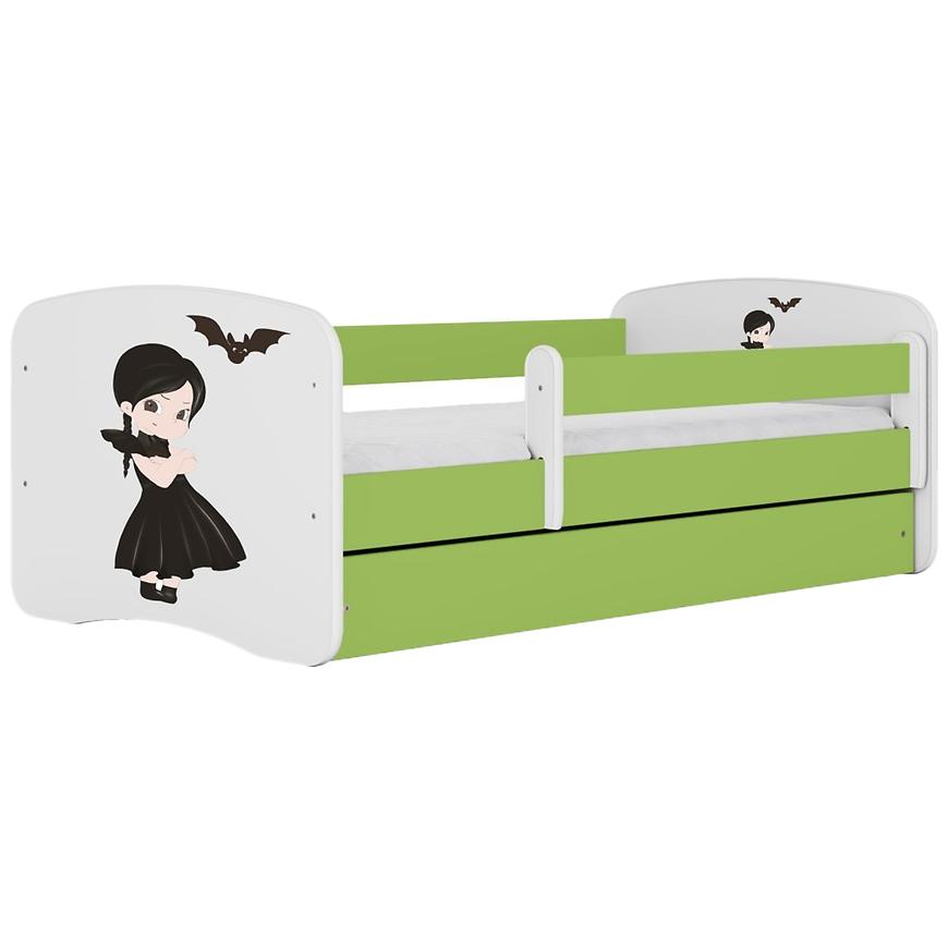 Dětská postel Babydreams+SZ+M zelená 80x160 Wednesday Baumax