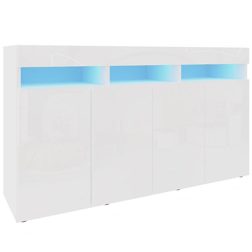 Komoda Izumi 140 WH bílá mat/lesk Baumax