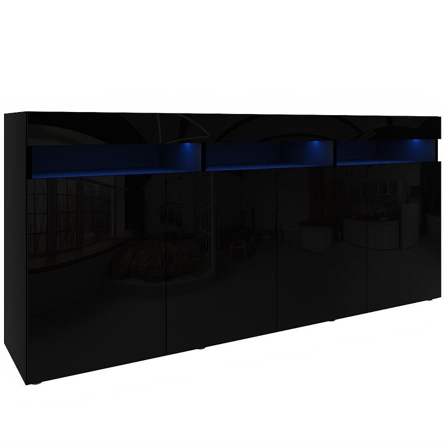 Komoda Izumi 175 BL černá mat/lesk Baumax