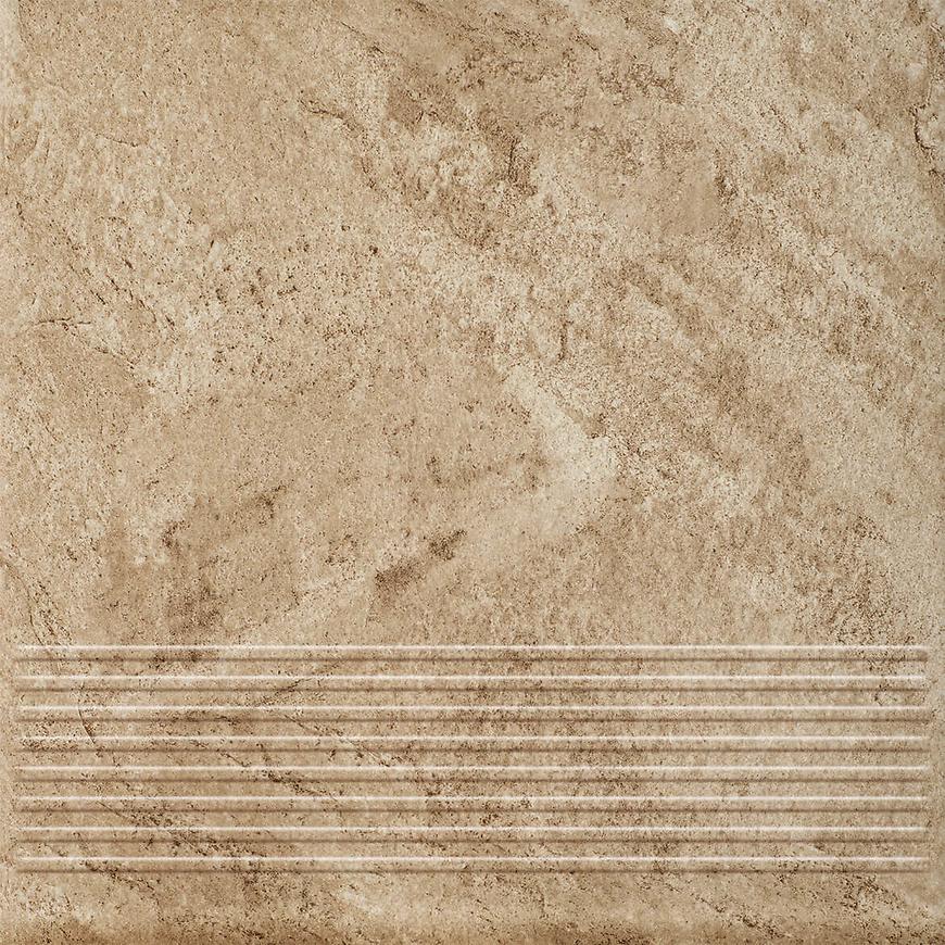 Dlažba schodová Prosta Mattone Pietra Beige 30/30 Ceramika Paradyz