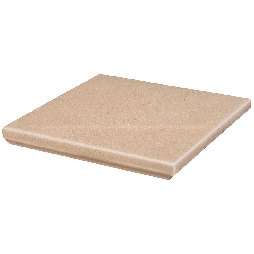 Dlažba schodová rohová Kapinos Mattone Sabbia Beige 33/33 Ceramika Paradyz