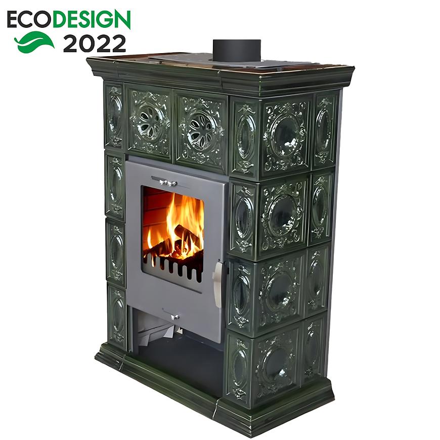 Kachlová kamna Weimar II olive-green 7 kw Domofire