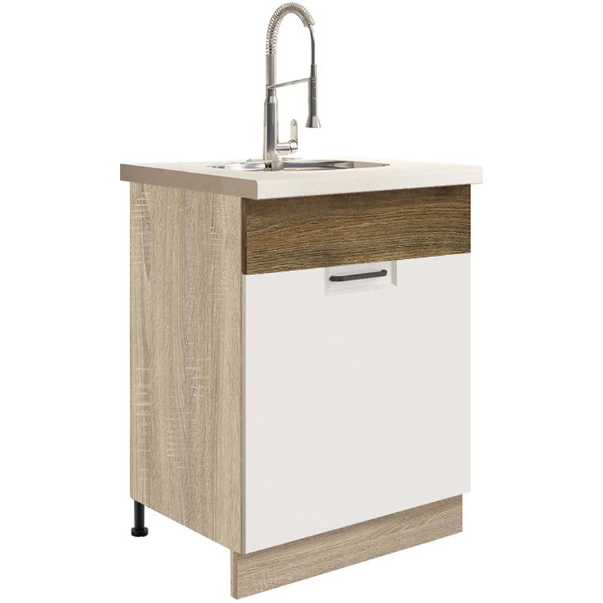 Kuchyňská Skříňka Favorit 11D Sonoma/White/Ribbeck Baumax