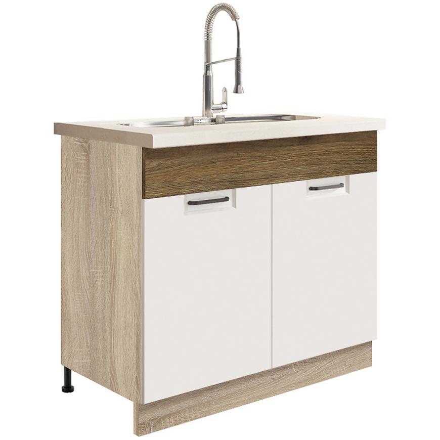 Kuchyňská Skříňka Favorit 13D Sonoma/White/Ribbeck Baumax