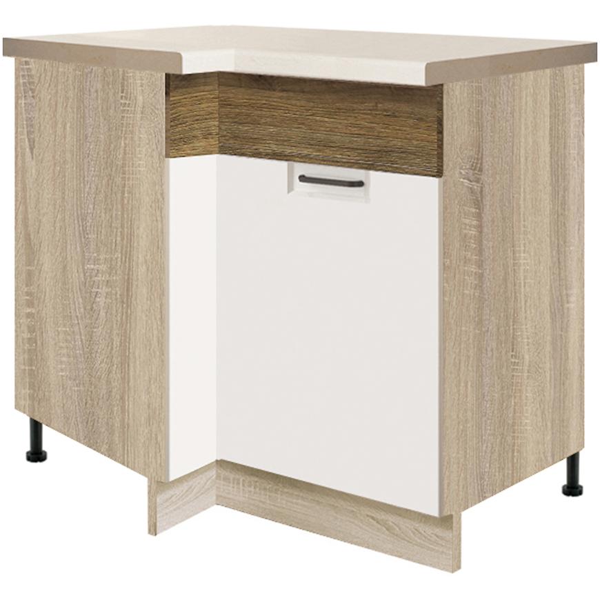 Kuchyňská Skříňka Favorit 14D pravá Sonoma/White/Ribbeck Baumax