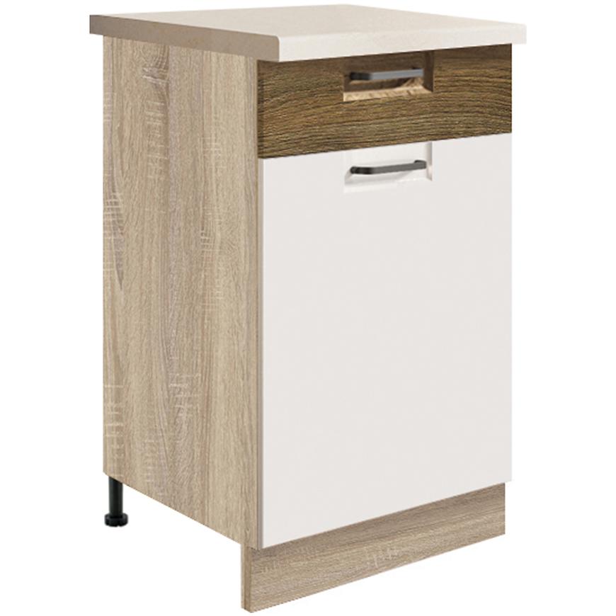 Kuchyňská Skříňka Favorit 3D Sonoma/White/Ribbeck Baumax