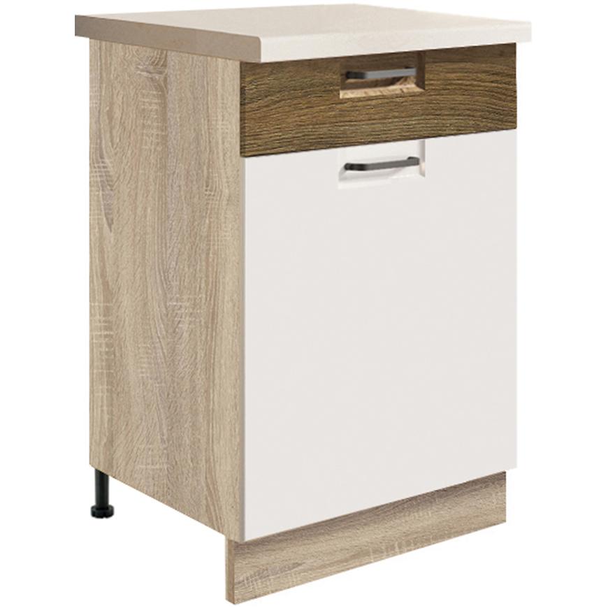 Kuchyňská Skříňka Favorit 4D Sonoma/White/Ribbeck Baumax