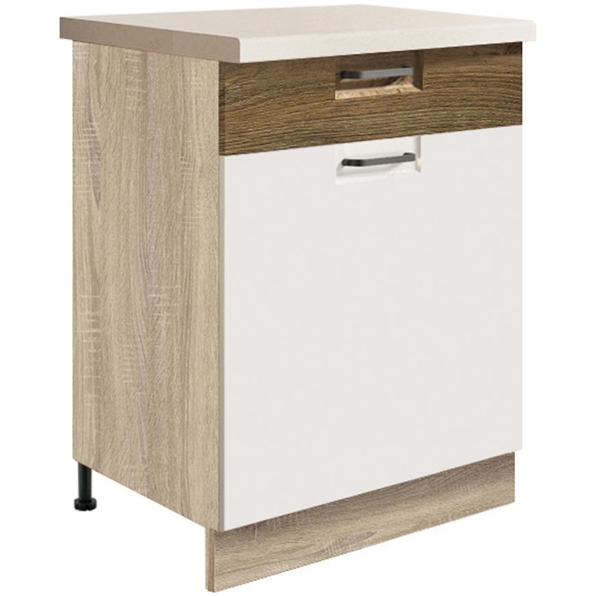 Kuchyňská Skříňka Favorit 5D Sonoma/White/Ribbeck Baumax