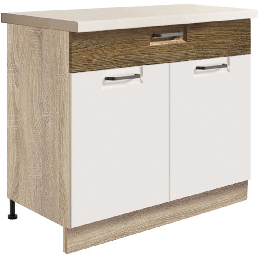 Kuchyňská Skříňka Favorit 7D Sonoma/White/Ribbeck Baumax