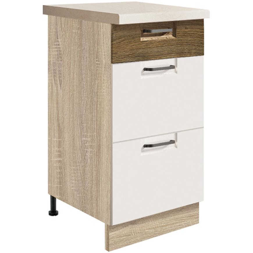 Kuchyňská Skříňka Favorit 8D Sonoma/White/Ribbeck Baumax