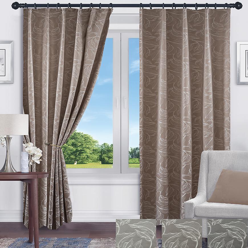 Závěs na pásce ANIKA HM24393 135x250 béžový Baumax